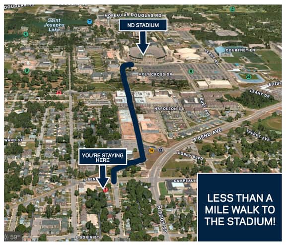 Spacious 4-Bedroom Home 1 Mi to ND Stadium!