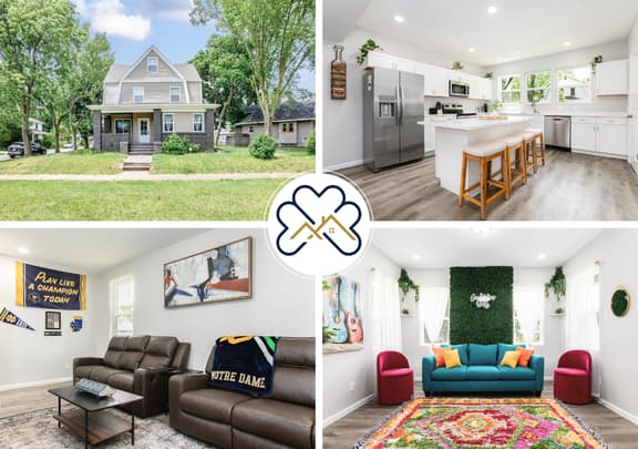 Victory Villa - 5 BR Home 5 Min From Campus<>ND Living