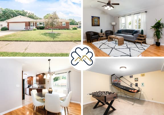 TDJ Getaway<>4BR Home w/game room