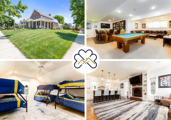 The Irish Grand | 4BR Home | 0.5 Mi to Campus | Sleeps 20